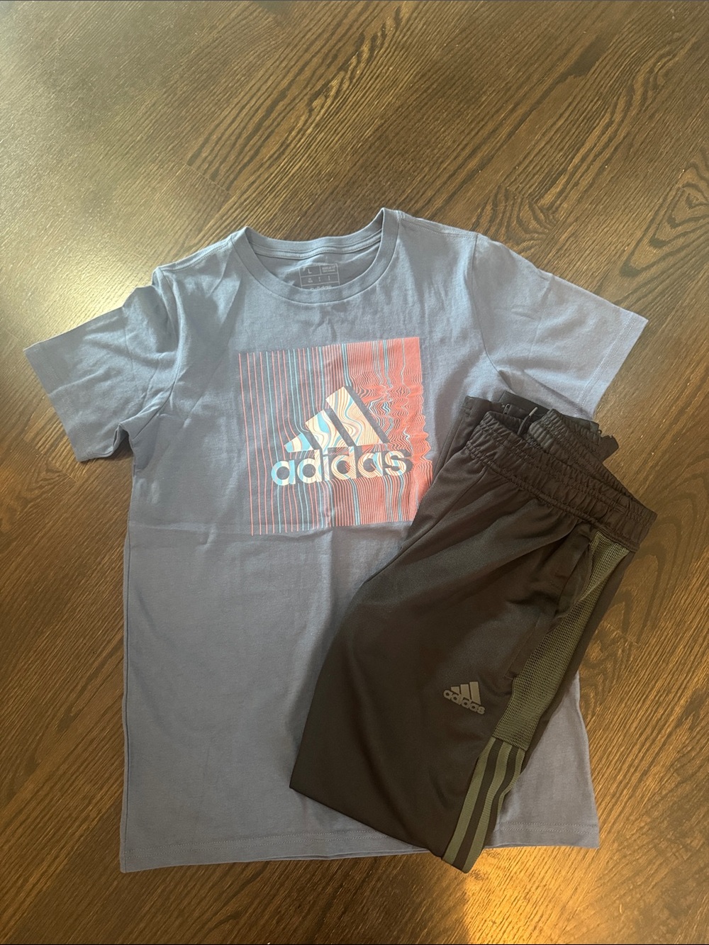 adidas Kids Blue/Gray and black set size L